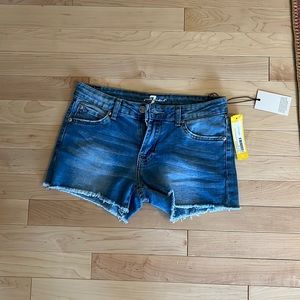 7 For All Mankind cut off denim short